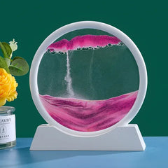 Sablier d'art cinétique 3D en sable pour cadeau de décoration intérieure