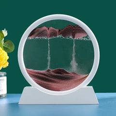 Sablier d'art cinétique 3D en sable pour cadeau de décoration intérieure