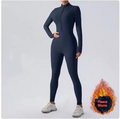 Fleecegefütterter Yoga-Jumpsuit