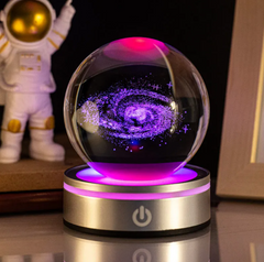 Décoration de bureau ciel étoilé en boule de cristal