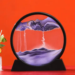 Sablier d'art cinétique 3D en sable pour cadeau de décoration intérieure