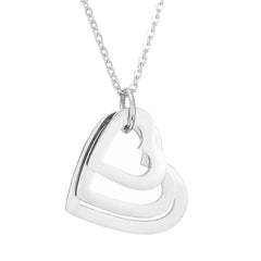 Custom Stainless Steel Heart Hollow Necklace, Pendant