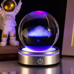 Décoration de bureau ciel étoilé en boule de cristal