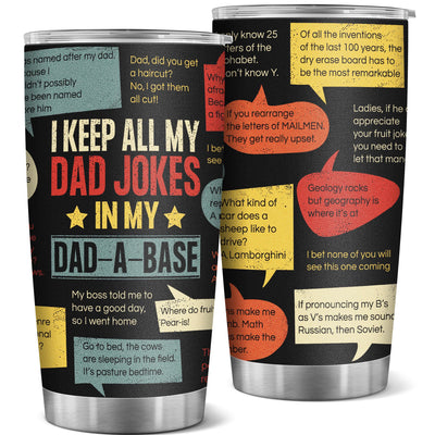 Dad Jokes Tumbler - Gifts For Dad