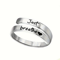 Bague Coeur Spirale Argentée