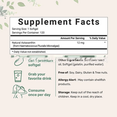 Astaxanthin Weichkapseln – 120 Tabletten