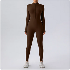 Fleecegefütterter Yoga-Jumpsuit