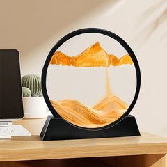 Sablier d'art cinétique 3D en sable pour cadeau de décoration intérieure