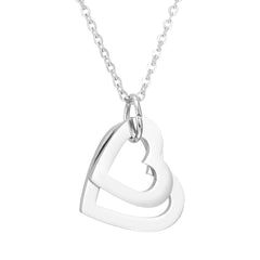 Custom Stainless Steel Heart Hollow Necklace, Pendant