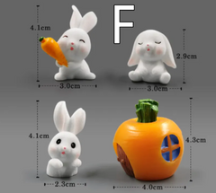 Mini-Tierfiguren aus Kunstharz