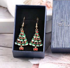 Christmas Tree Pendant Earrings