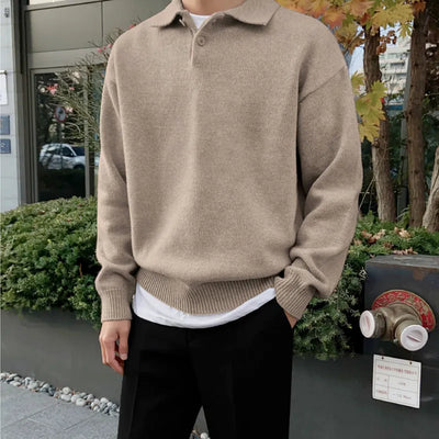 Autumn Loose Lapel Sweater