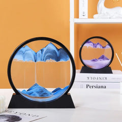 Sablier d'art cinétique 3D en sable pour cadeau de décoration intérieure