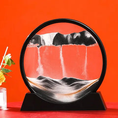 Sablier d'art cinétique 3D en sable pour cadeau de décoration intérieure