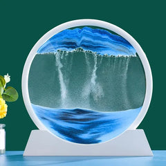 Sablier d'art cinétique 3D en sable pour cadeau de décoration intérieure