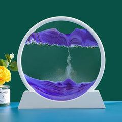 Sablier d'art cinétique 3D en sable pour cadeau de décoration intérieure