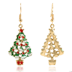 Christmas Tree Pendant Earrings