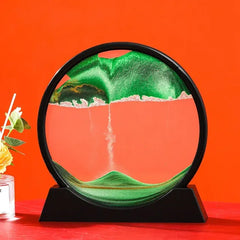 Sablier d'art cinétique 3D en sable pour cadeau de décoration intérieure