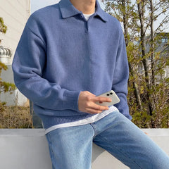Autumn Loose Lapel Sweater