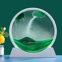 Sablier d'art cinétique 3D en sable pour cadeau de décoration intérieure
