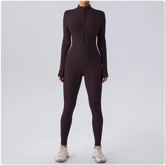 Fleecegefütterter Yoga-Jumpsuit