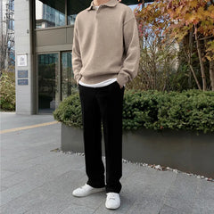 Autumn Loose Lapel Sweater