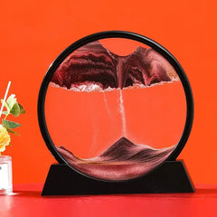 Sablier d'art cinétique 3D en sable pour cadeau de décoration intérieure