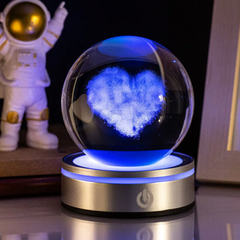 Décoration de bureau ciel étoilé en boule de cristal