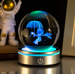 Décoration de bureau ciel étoilé en boule de cristal